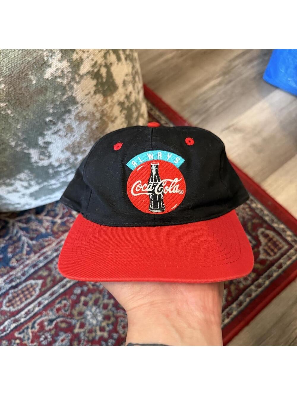 vintage Coca Cola snap back hat 90s OS